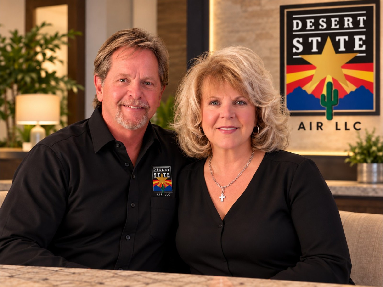 Mike and Sandy Conklin, owners of Desert State Air